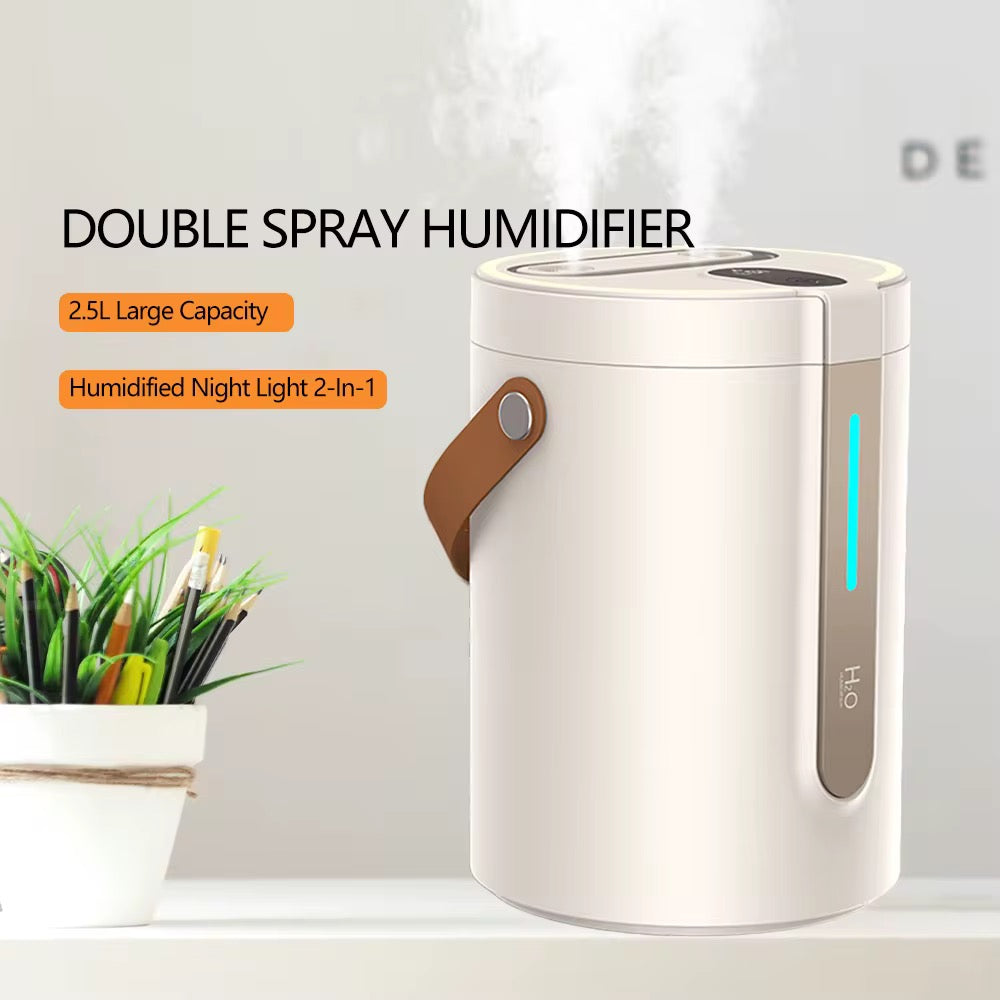 Heylovely Ultrasonic Cool Mist Humidifier with Night Light – 2.5L Adjustable