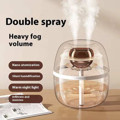 Heylovely Double Jet Cool Mist Humidifier – Silent 3L for Bedroom & Office